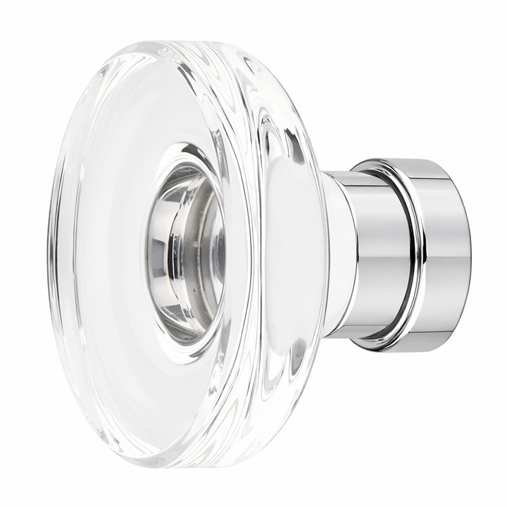 1 3/4 Inch Clear Crystal Glass Grayson Cabinet & Furniture Knob