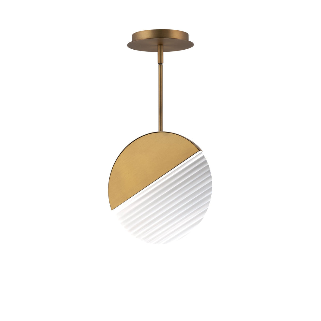 ##Antique Hardware## Crescent LED Pendant