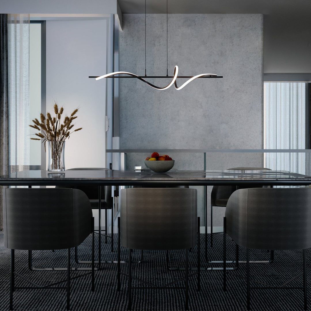##Antique Hardware## Corkscrew LED Linear Pendant