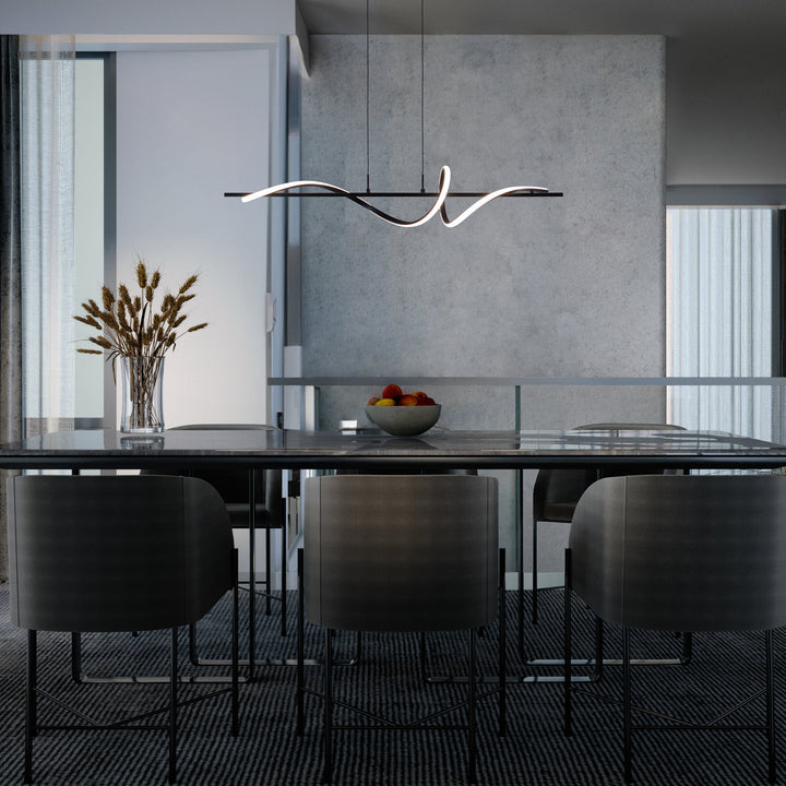 ##Antique Hardware## Corkscrew LED Linear Pendant