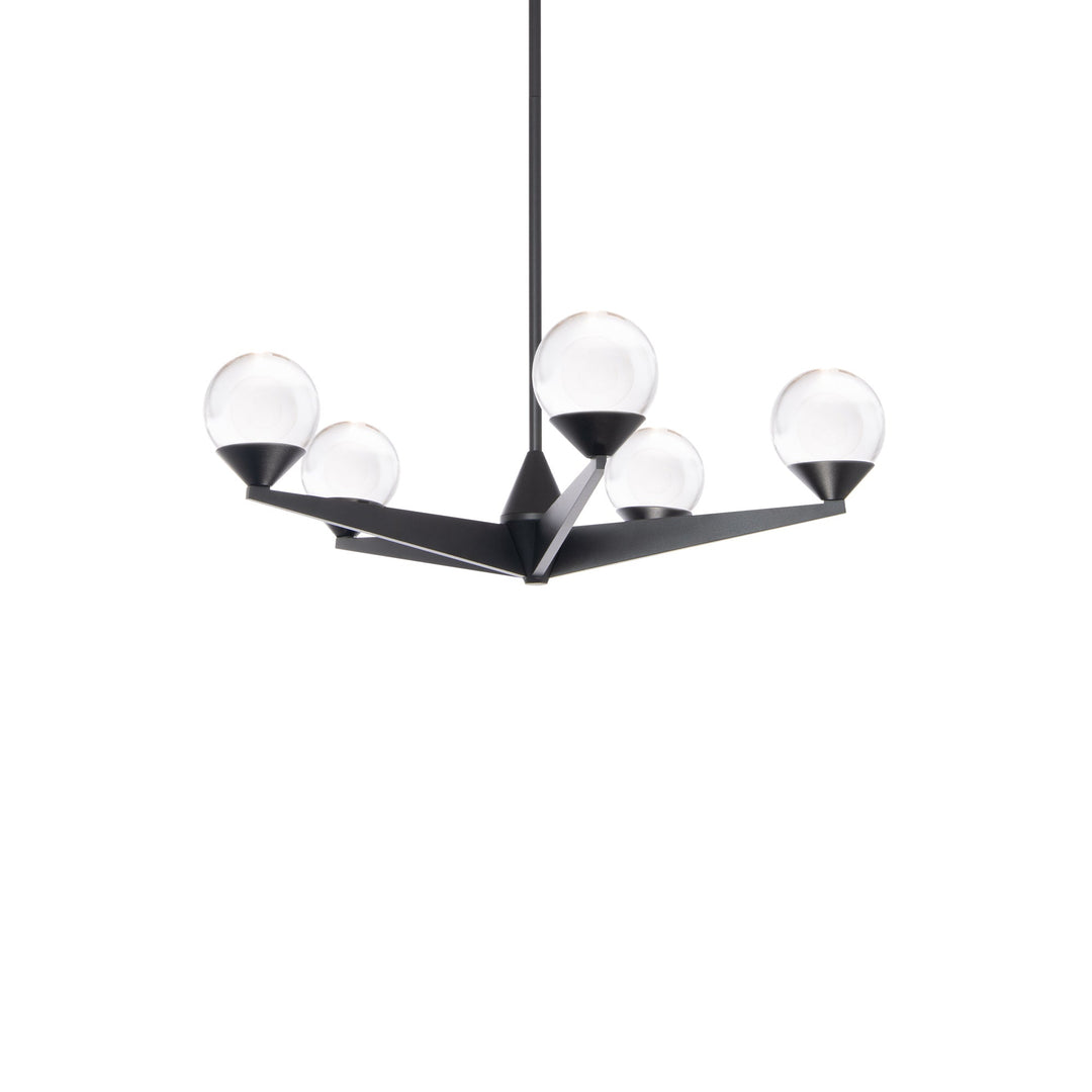 ##Antique Hardware## Kinetic Pendant  Ceiling Light in 28in LED 28 inch Titanium