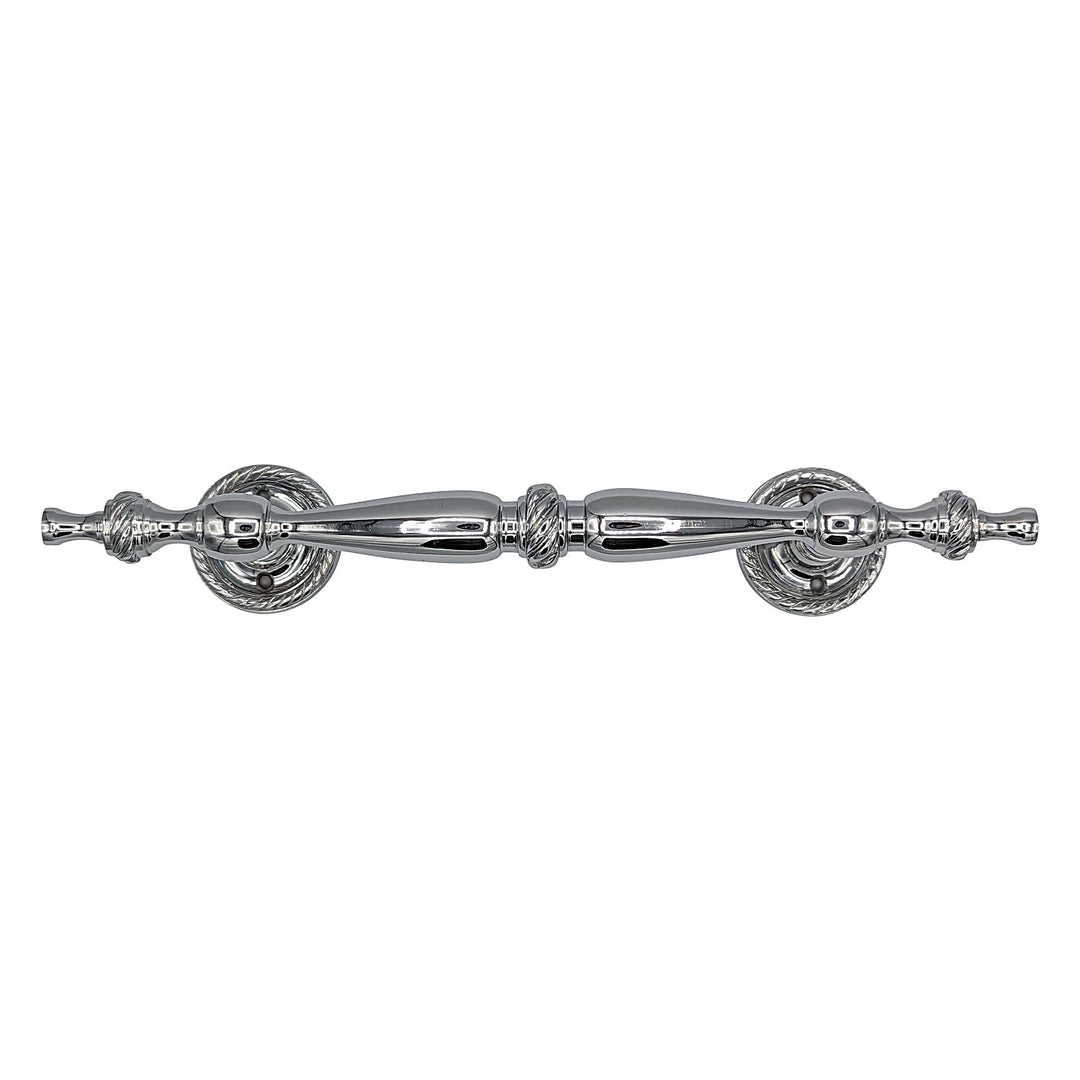 ##Antique Hardware## 9 1/2 Inch Overall (6 Inch C-C) Solid Brass Rope Style Handle (Several Finishes Available)