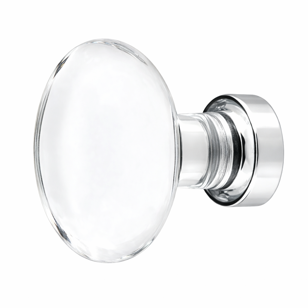 1 3/4 Inch Emtek Crystal Glass Hampton Cabinet & Furniture Knob
