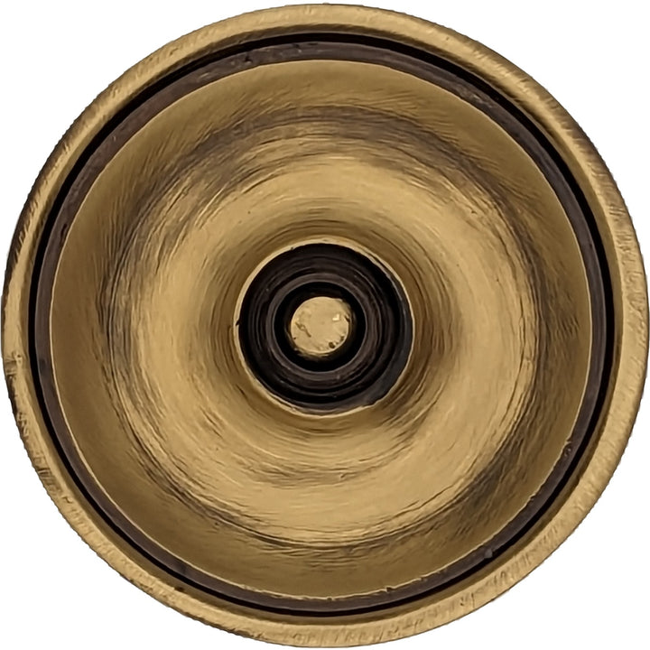 ##Antique Hardware## 2 5/8 Inch Modern Brass Round Disc Cabinet & Furniture Knob (Several Finishes Available)