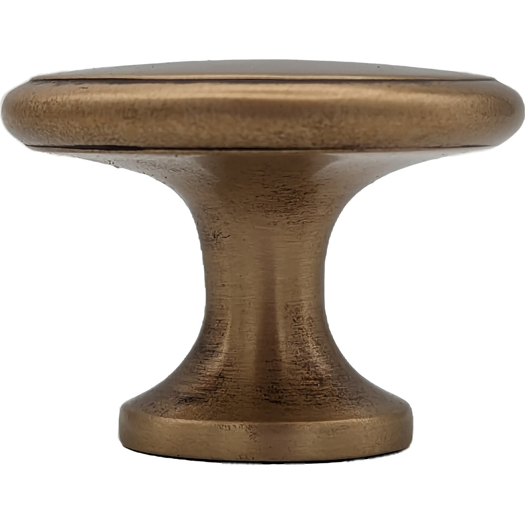 ##Antique Hardware## 1 1/2  Inch Brass Flat Top Cabinet & Furniture Knob (Several Finishes Available)