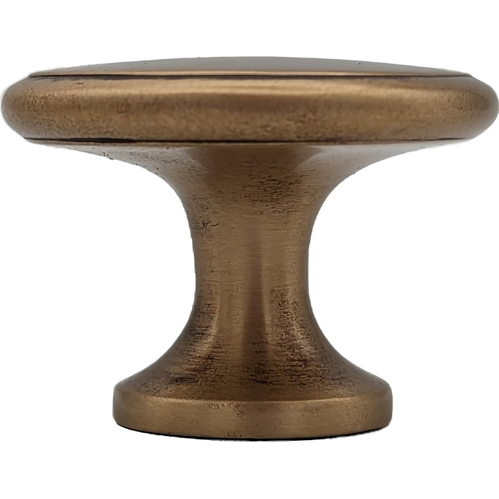 ##Antique Hardware## 1 1/2  Inch Brass Flat Top Cabinet & Furniture Knob (Several Finishes Available)