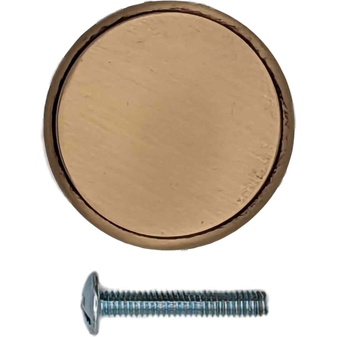 ##Antique Hardware## 1 1/2  Inch Brass Flat Top Cabinet & Furniture Knob (Several Finishes Available)