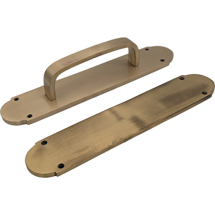 ##Antique Hardware## 12 Inch Traditional Style Door Push and Pull Plate Set (Several Finishes Available)