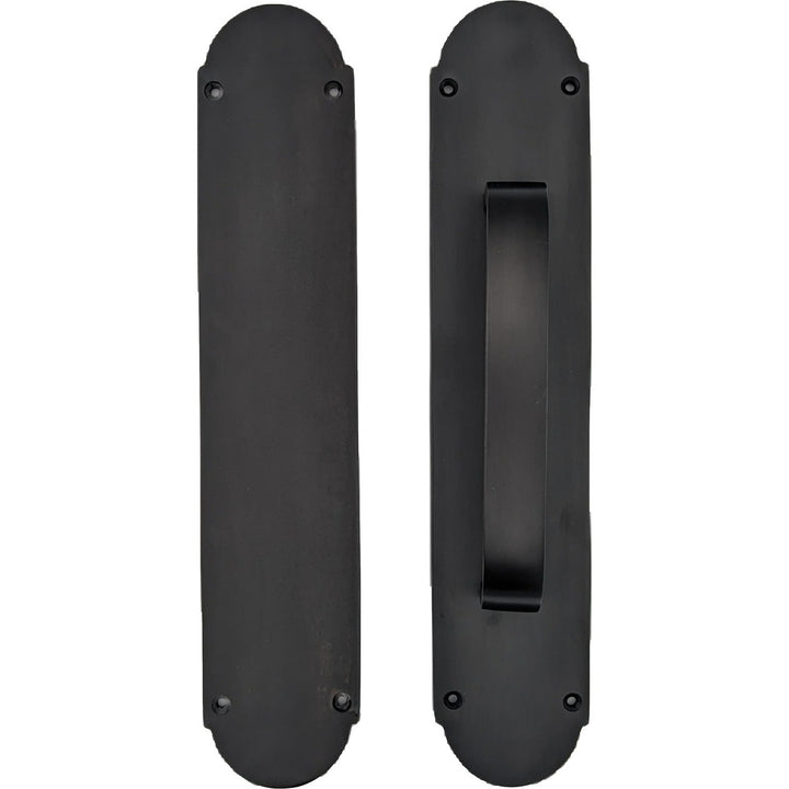 ##Antique Hardware## 12 Inch Traditional Style Door Push and Pull Plate Set (Several Finishes Available)