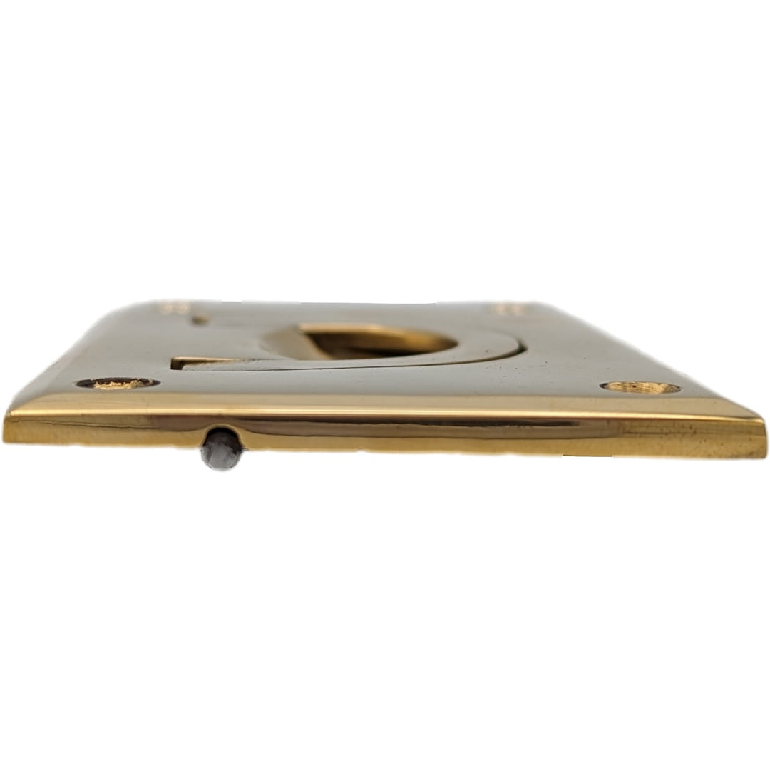 ##Antique Hardware## Solid Brass Recessed Bail Pull