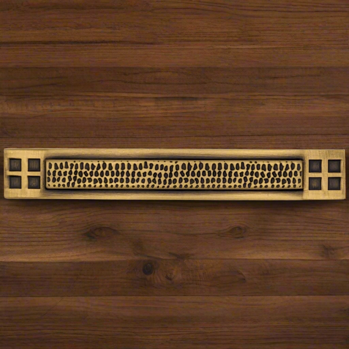 ##Antique Hardware## 5 Inch Overall (3 Inch c-c) Solid Brass Arts & Crafts Pull (Several Finishes Available)