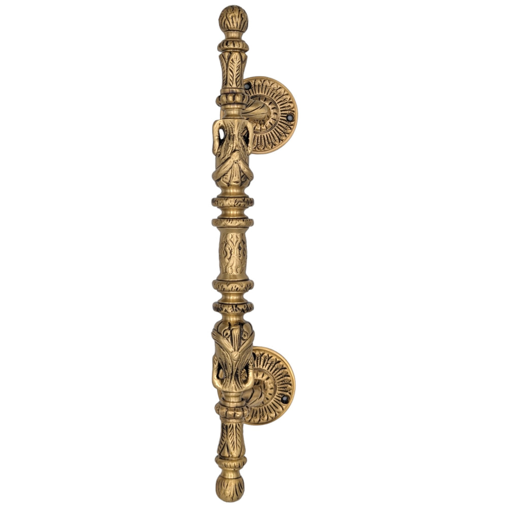 ##Antique Hardware## 11 1/2 Inch Solid Brass Large French Style Swan Pull