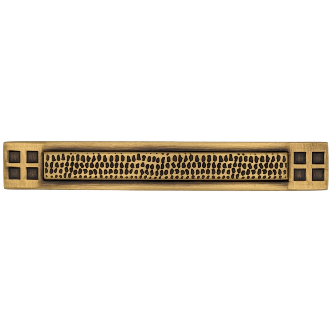##Antique Hardware## 5 Inch Overall (3 Inch c-c) Solid Brass Arts & Crafts Pull (Several Finishes Available)