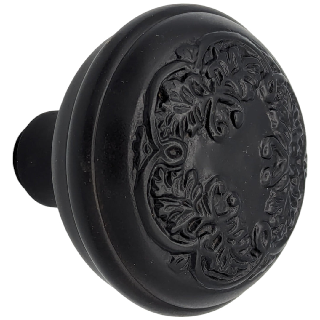 Antique Hardware Floral Leaf Solid Brass Spare Door Knob Set (Several Finishes Available) SPARE DOORKNOBS