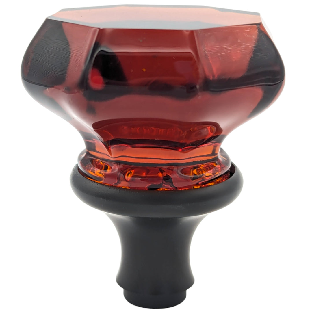 Antique Hardware Amber Octagon Crystal Spare Door Knob Set (Several Finishes Available) SPARE DOORKNOBS