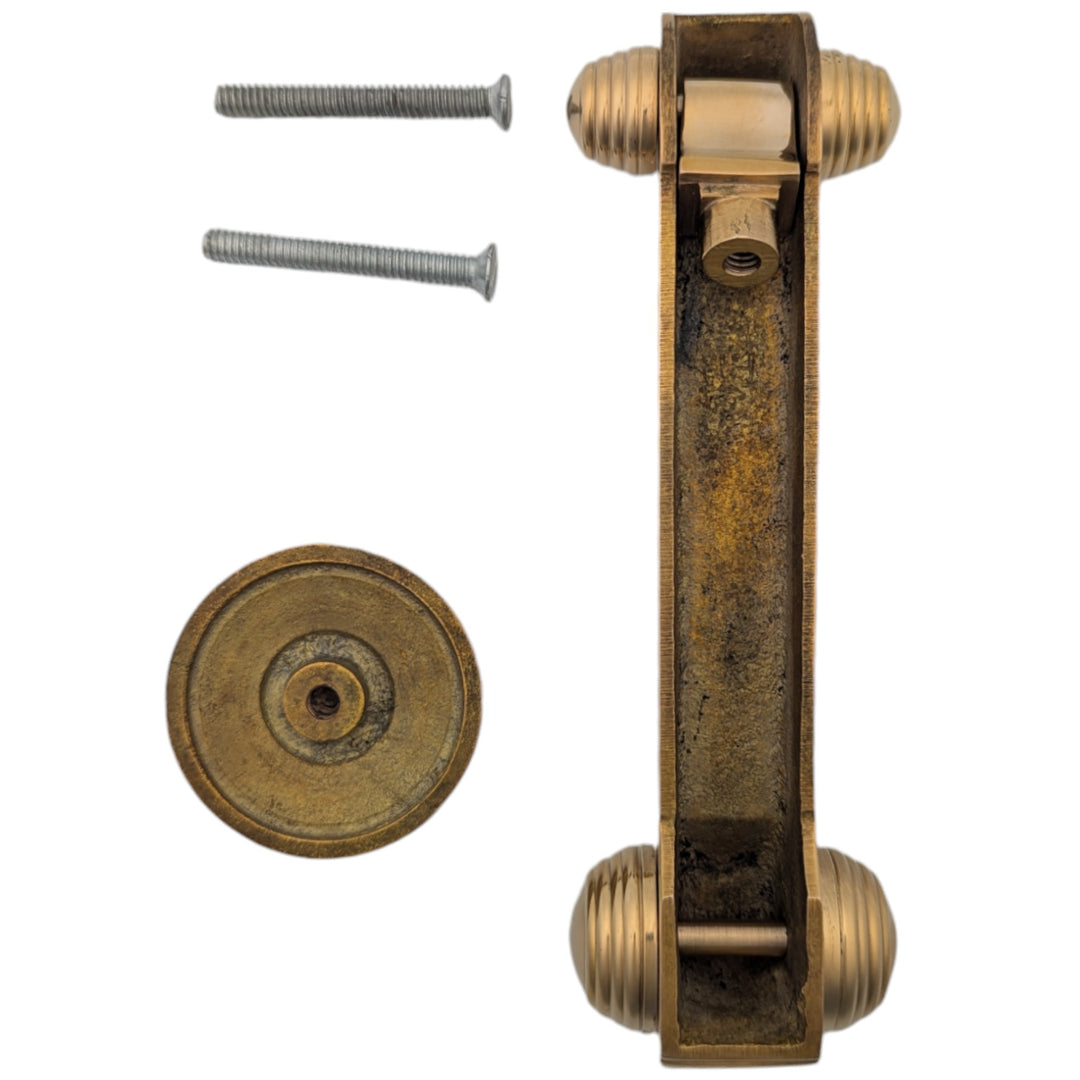 ##Antique Hardware## Jefferson 7 inch Brass Door Knocker (Several Finish Options)