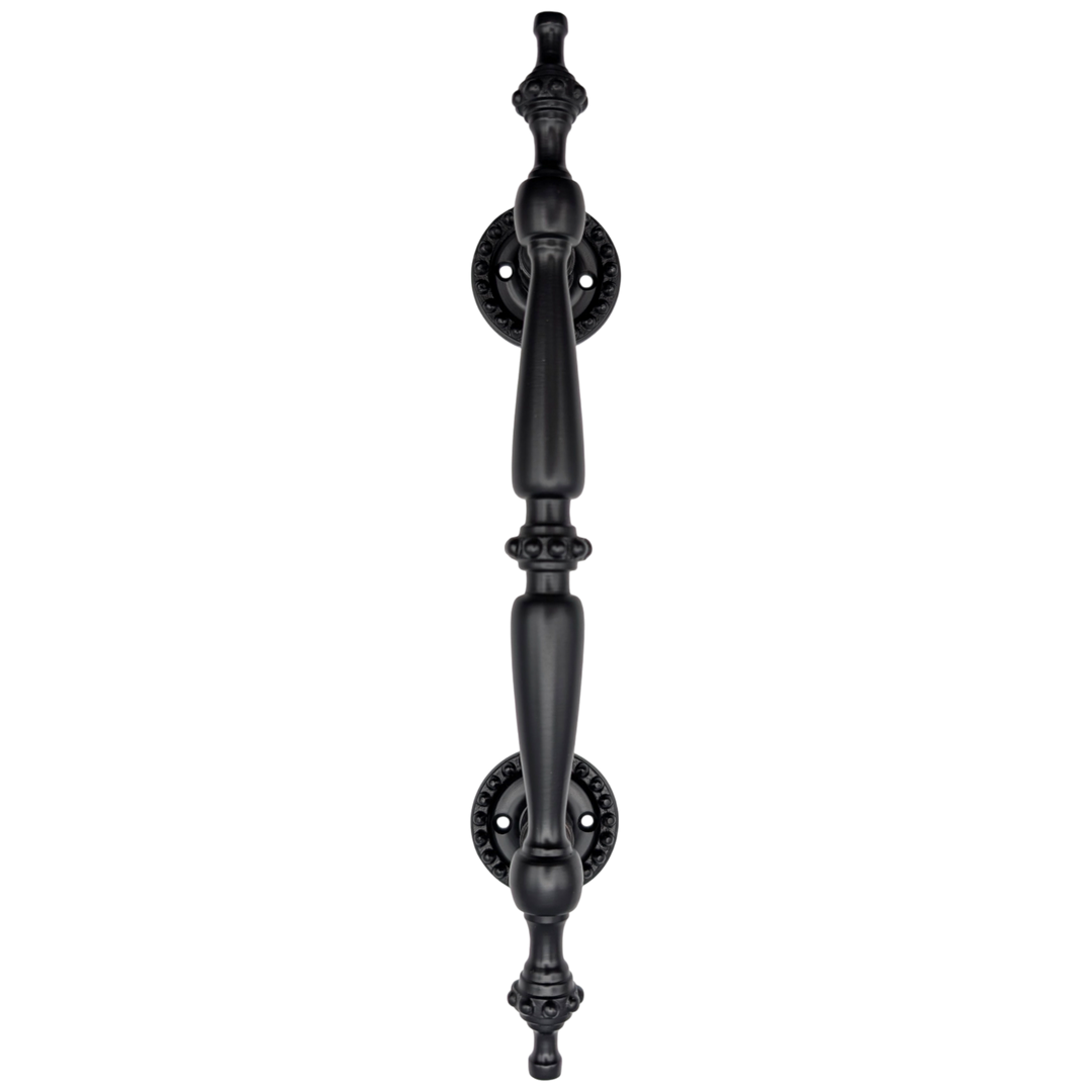 9 3/4 Inch Overall (6 Inch C-C) Solid Brass Beaded Style Handle (Several Finishes Available)