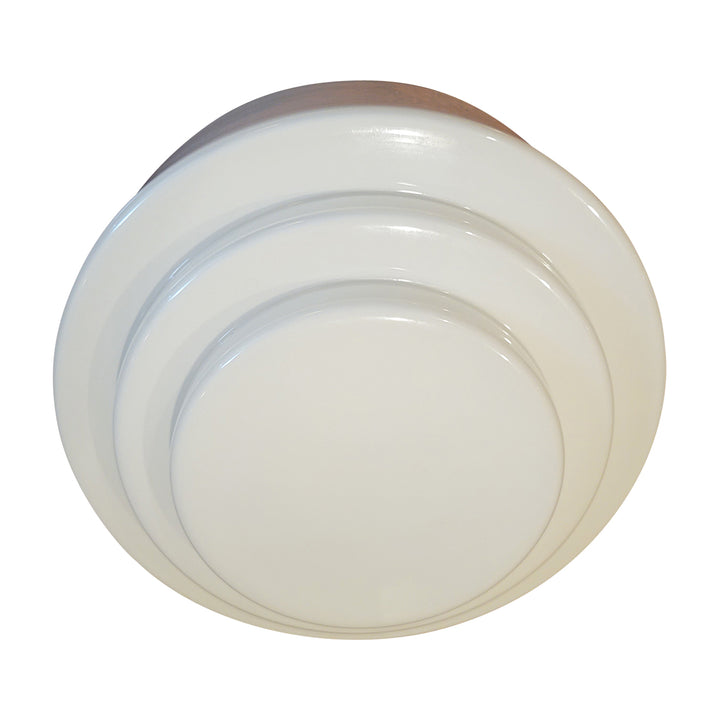 ##Antique Hardware## 10 Inch Mid-Century Modern Milk Glass Light Shade (4 1/4 Inch Fitter)