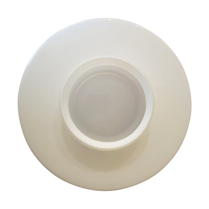 Antique Hardware 12 Inch Mid-Century Modern Milk Glass Light Shade (6 Inch Fitter) GLASS SHADE