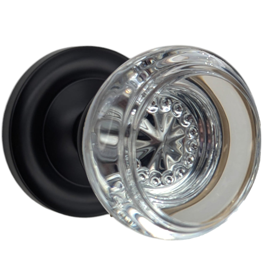 ##Antique Hardware## Magnifique™ Classic Door Set with Round Crystal Knobs (Several Finishes Available)