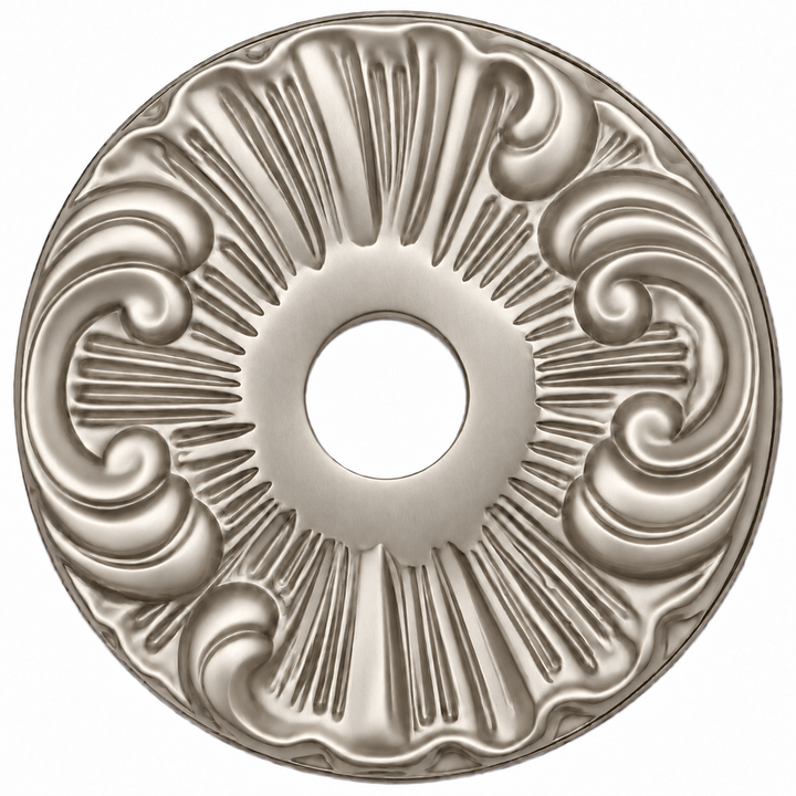 Romanesque Solid Brass Rosette Plates (Several Finishes Available)