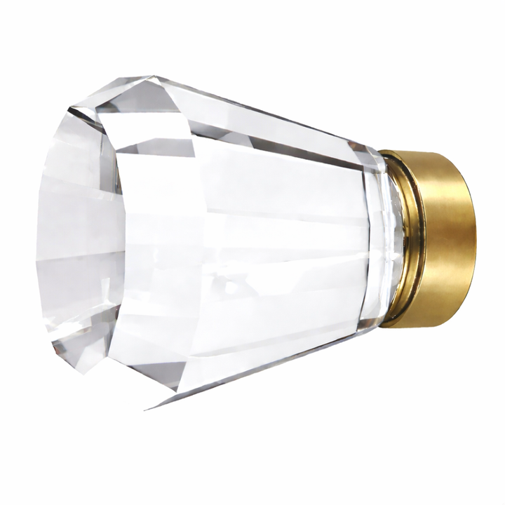1 3/4 Inch Crystal Glass Brookmont Cabinet & Furniture Knob
