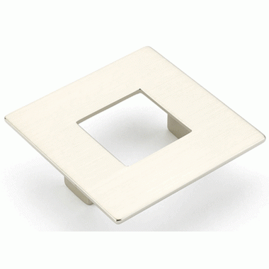 ##Antique Hardware## 3 1/2 Inch (2.50 Inch c-c) Finestrino Square Pull