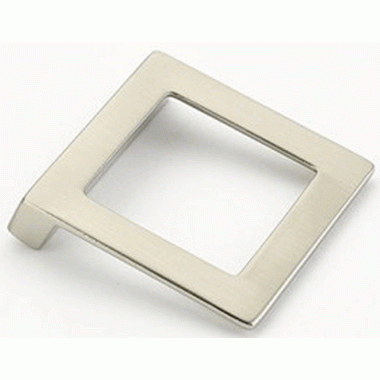 ##Antique Hardware## 2 1/4 Inch (1 1/4 Inch c-c) Finestrino Angled Square Pull
