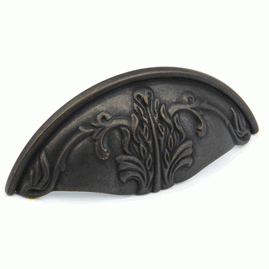 ##Antique Hardware## 4 3/4 Inch (3 Inch c-c) Corinthian Cup Pull