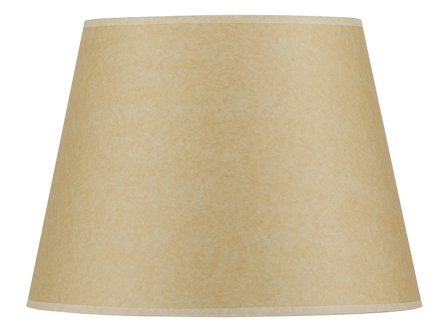 ##Antique Hardware## 9.5 Inch Tall Round Hardback Fabric Shade