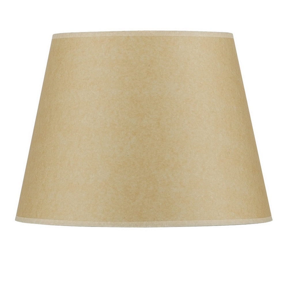 ##Antique Hardware## 9.5 Inch Tall Round Hardback Fabric Shade