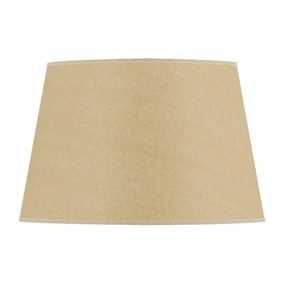 ##Antique Hardware## 11 Inch Tall Round Hardback Fabric Shade
