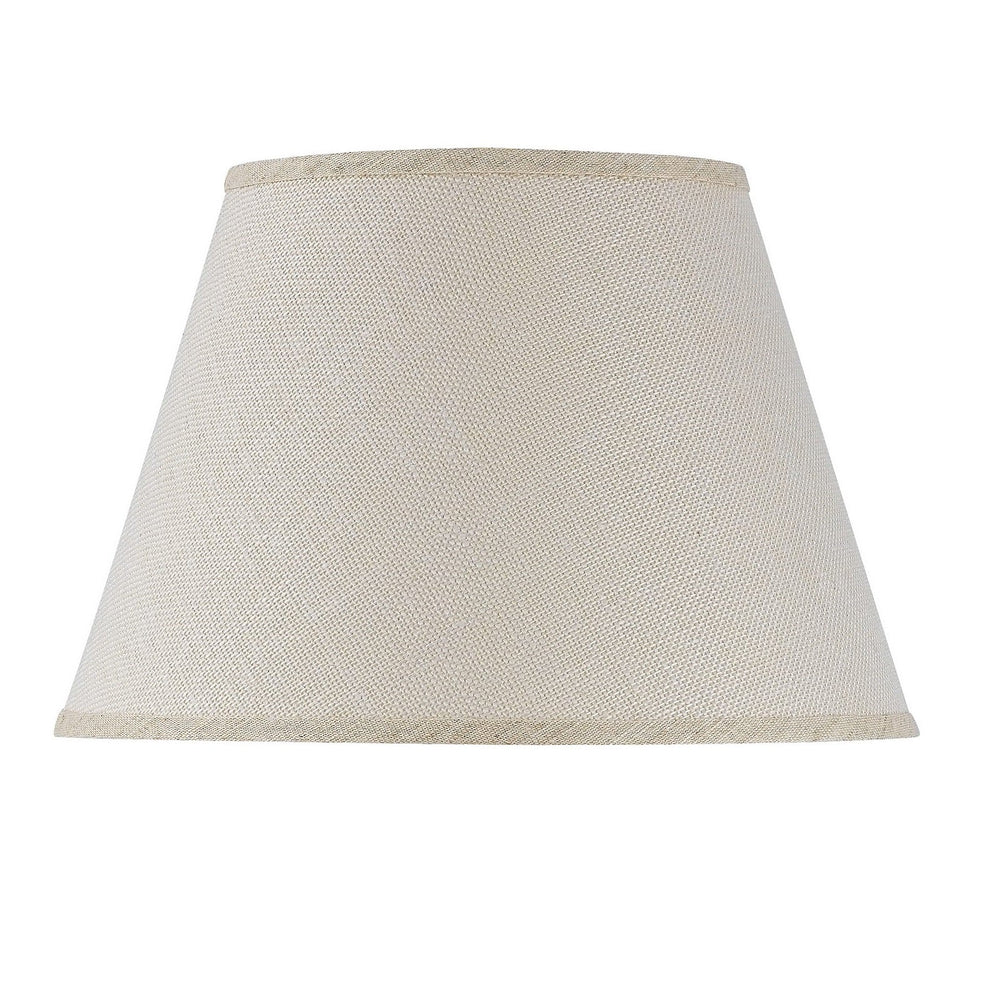 ##Antique Hardware## 10 Inch Tall Hardback Burlap Shade