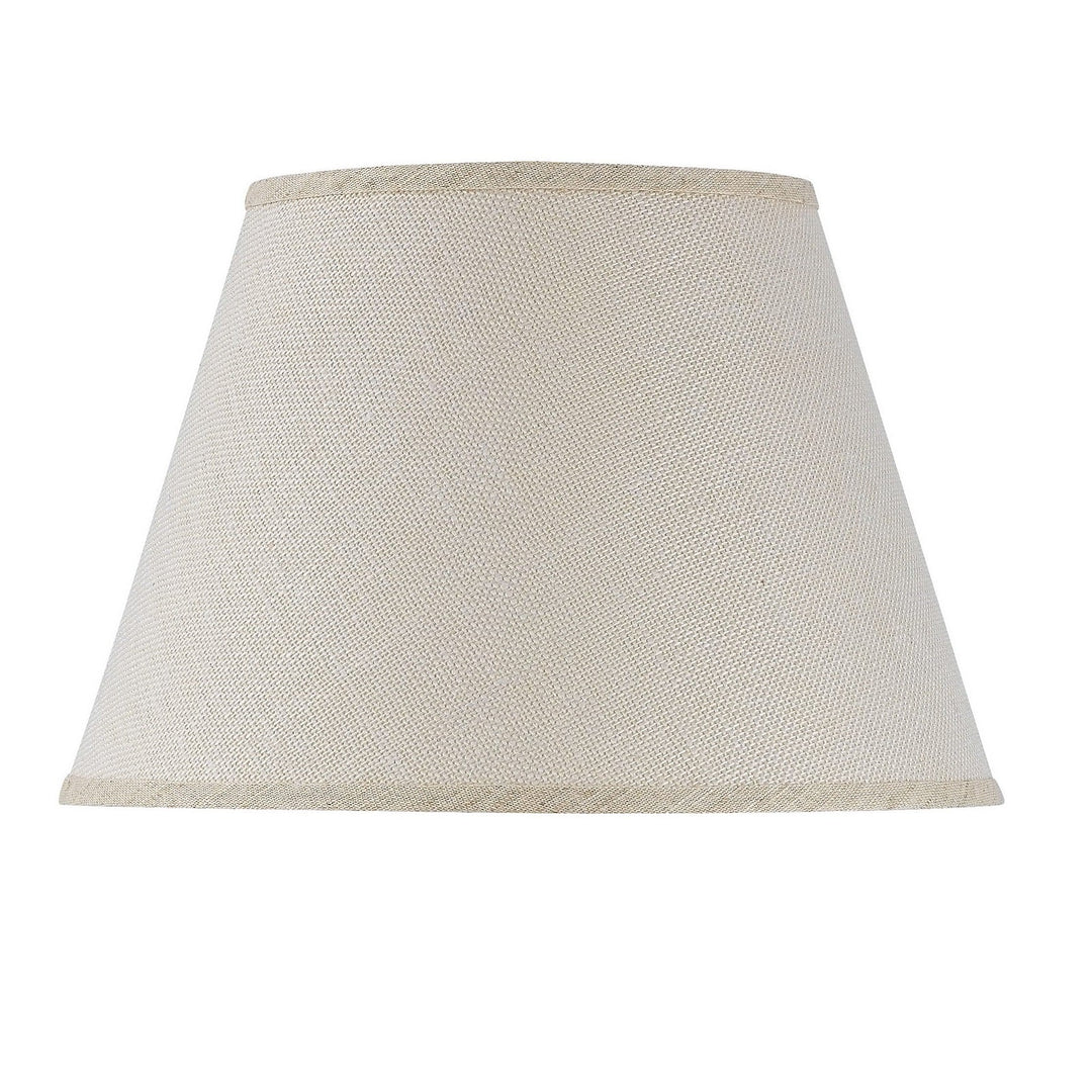 ##Antique Hardware## 10 Inch Tall Hardback Burlap Shade