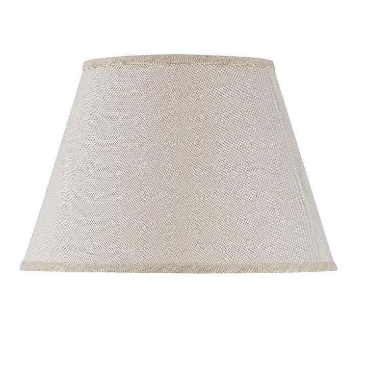##Antique Hardware## 10 Inch Tall Hardback Burlap Shade