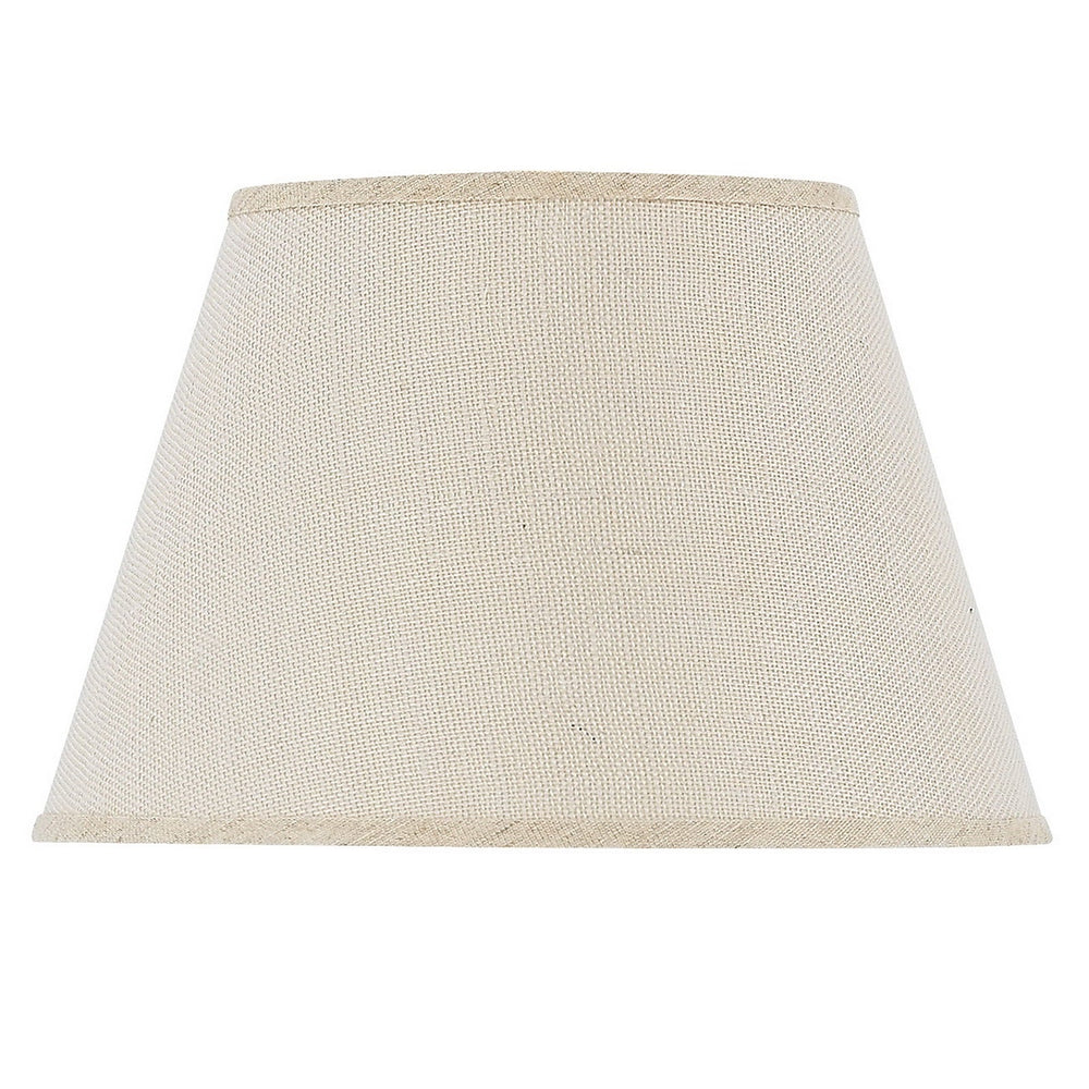 ##Antique Hardware## 10 Inch Tall Hardback Burlap Shade