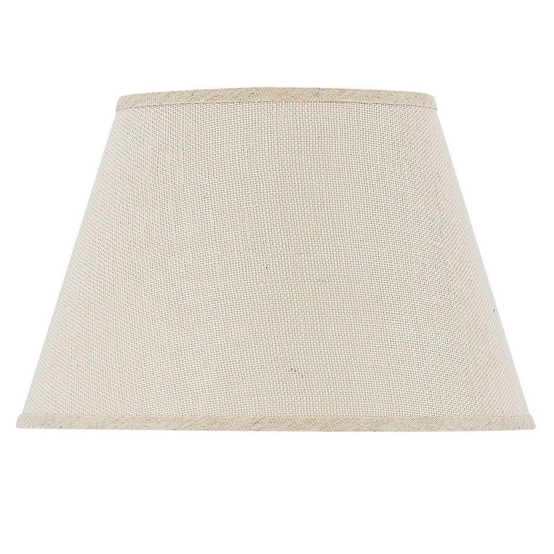 ##Antique Hardware## 10 Inch Tall Hardback Burlap Shade