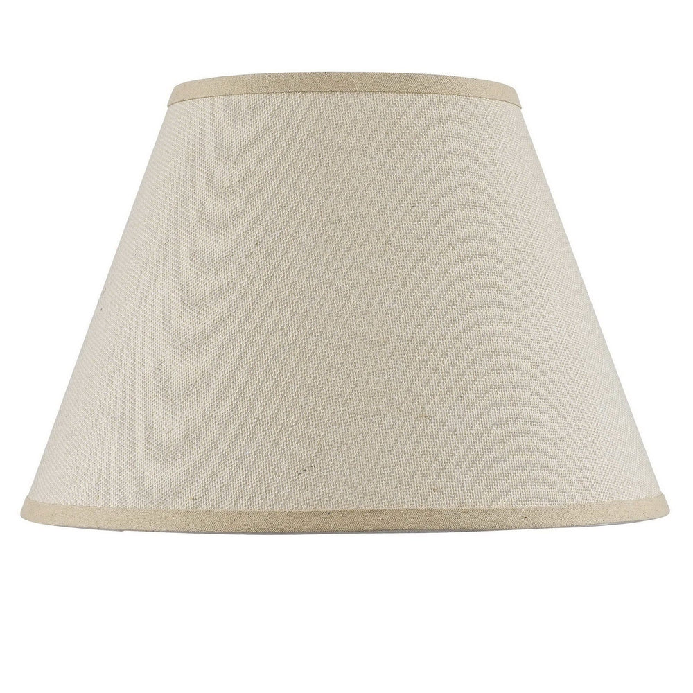 ##Antique Hardware## 11.5 Inch Tall Hardback Fine Burlap Shade