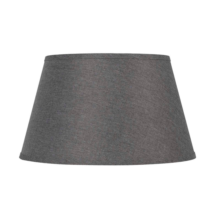 ##Antique Hardware## 11 Inch Tall Round Hardback Linen Shade