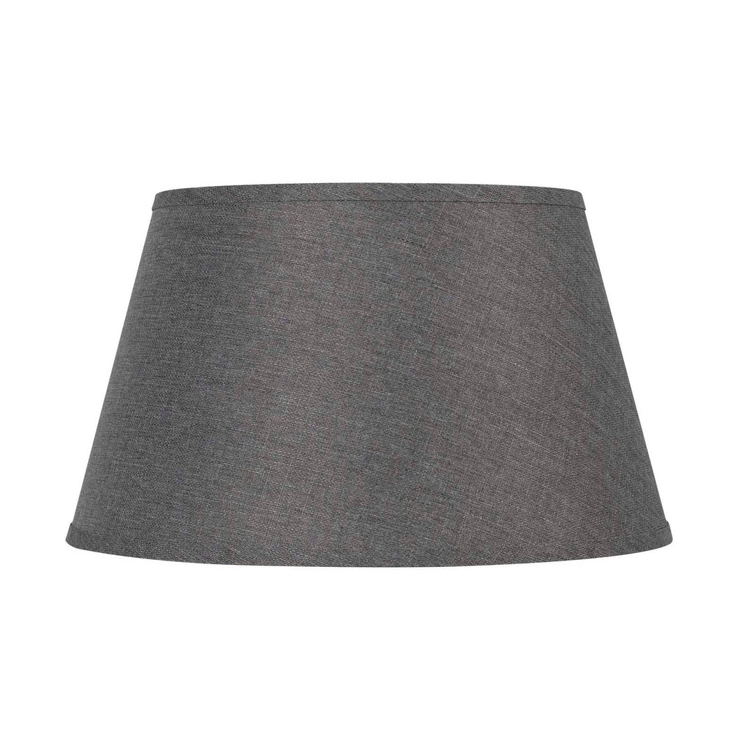 ##Antique Hardware## 12 Inch Tall Round Hardback Linen Shade