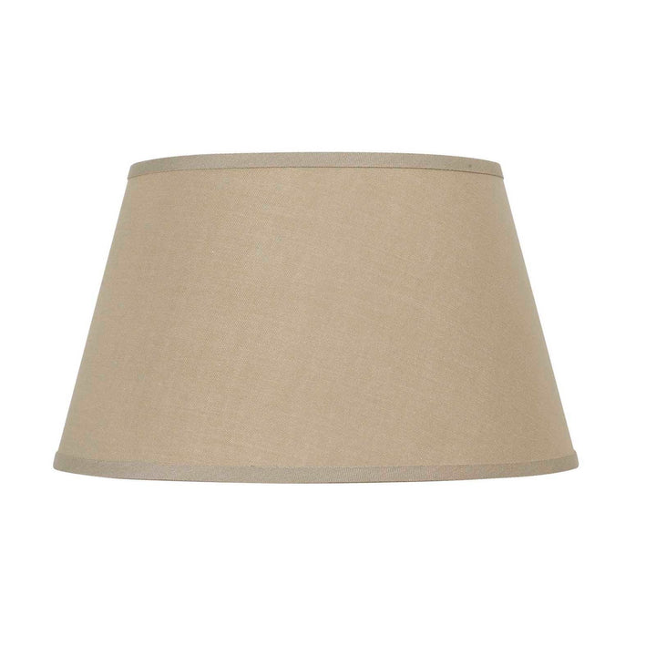 ##Antique Hardware## 12 Inch Tall Round Hardback Linen Shade