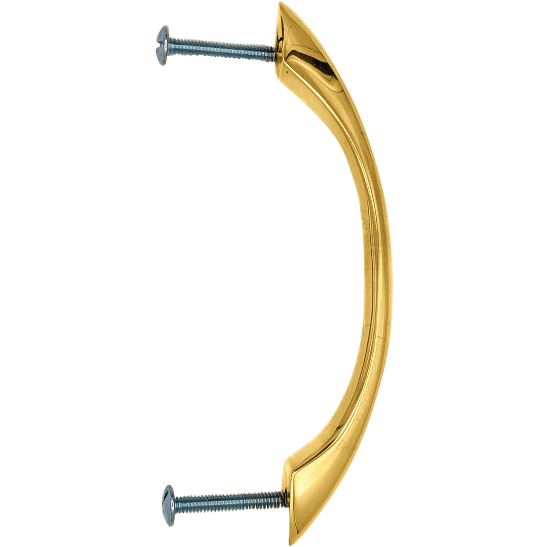 5 Inch Overall (4 Inch c-c) Traditional Solid Brass Pull (Several Finishes Available)