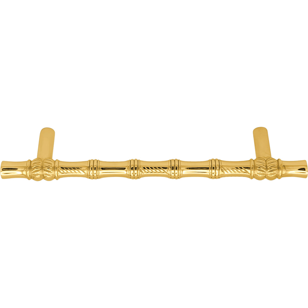 6 Inch Overall (4 1/2 Inch c-c) Japanese Bamboo Pull (Several Finishes Available)