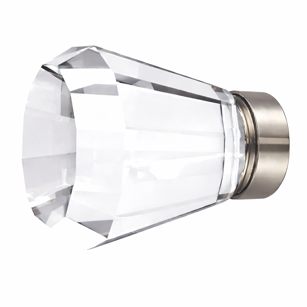 1 3/4 Inch Crystal Glass Brookmont Cabinet & Furniture Knob