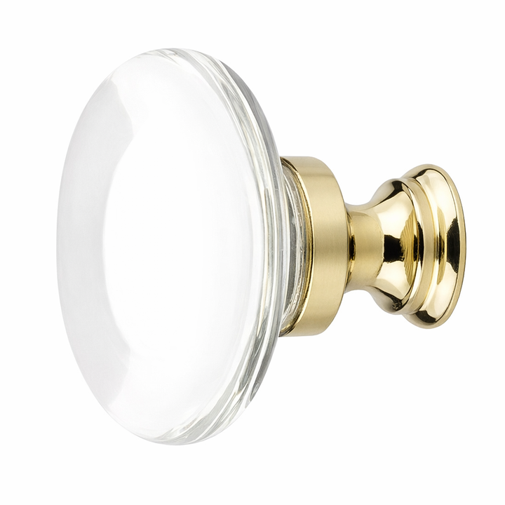 1 3/8 Inch Clear Crystal Glass Providence Cabinet & Furniture Knob