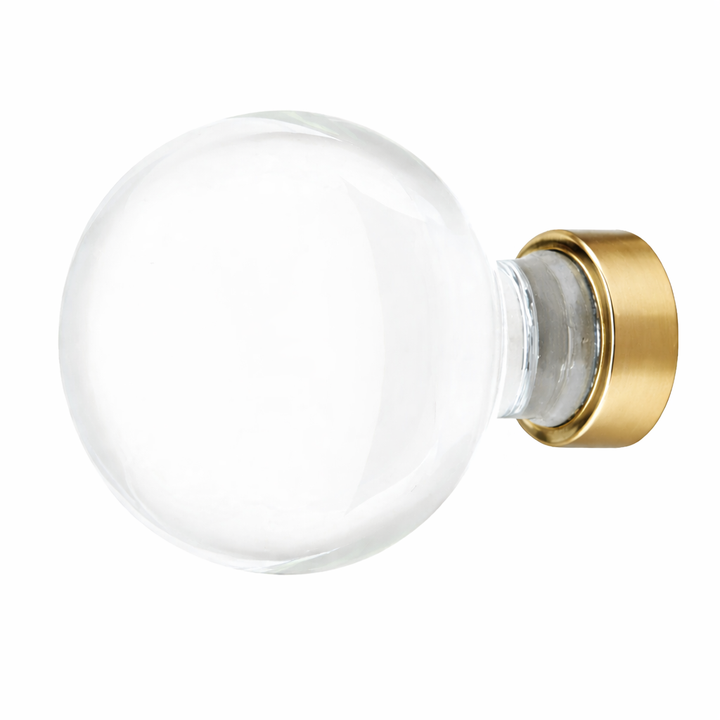 1 Inch Crystal Glass Bristol Cabinet & Furniture Knob