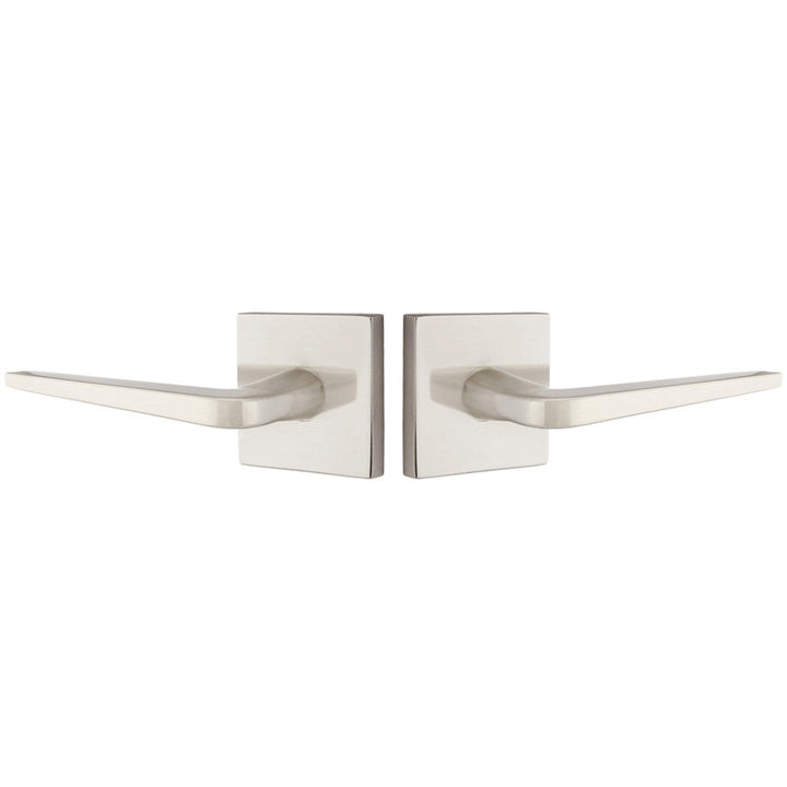 ##Antique Hardware## Emtek Solid Brass Athena Lever With Square Rosette (Several Finish Options)