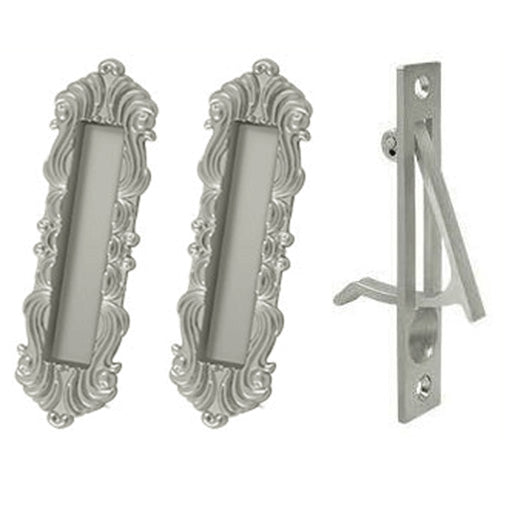 ##Antique Hardware## Victorian Style Single Pocket Passage Style Door Set (Several Finishes Available)