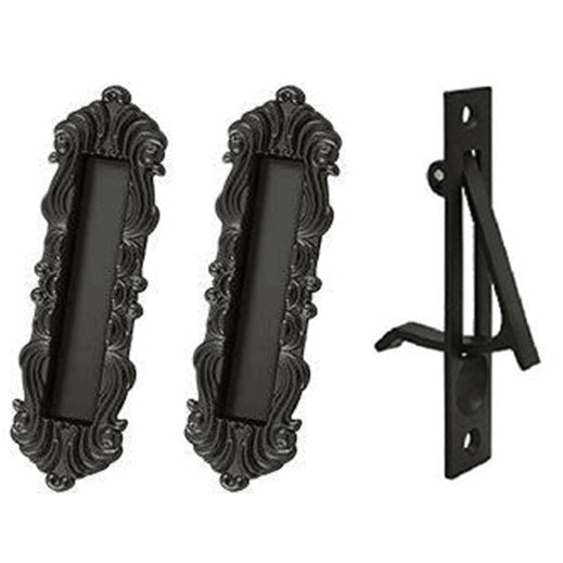 ##Antique Hardware## Victorian Style Heavy Duty Single Pocket Passage Style Door Set (Several Finishes Available)