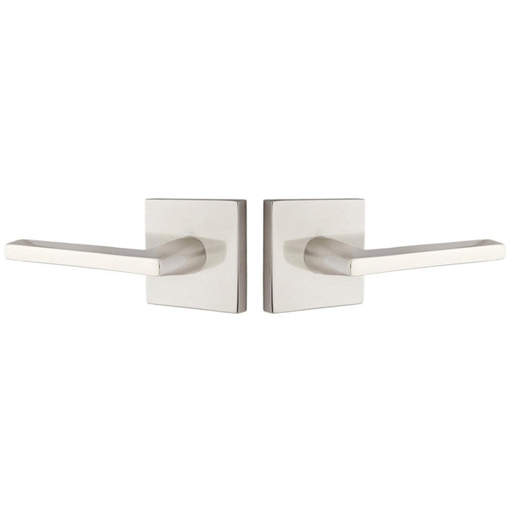 ##Antique Hardware## Solid Brass Helios Lever With Square Rosette (Several Finish Options)